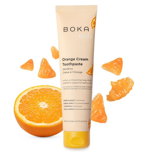 Orange Cream N-Ha Toothpaste Oral Vanilla Boka Toothpaste Flouride Free Healthy Toothpaste